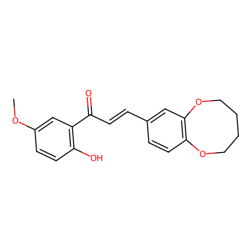 1-(2-HO-5-Methoxy-phenyl)-3-(2,3,4,5-tetrahydro-benzo(B)dioxocin-8-YL)-propenone structure