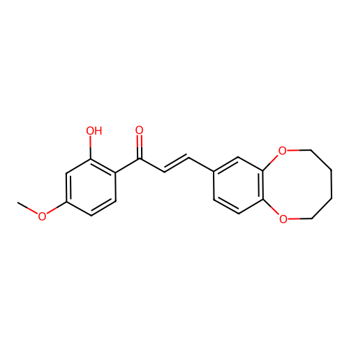 1-(2-HO-4-METHOXY-PHENYL)-3-(2,3,4,5-TETRAHYDRO-BENZO(B)DIOXOCIN-8-YL)-PROPENONE structure
