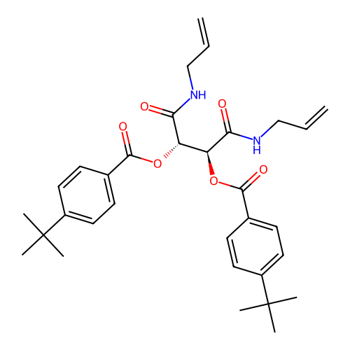 [(2S,3S)-3-(4-tert-butylbenzoyl)oxy-1,4-dioxo-1,4-bis(prop-2-enylamino)butan-2-yl] 4-tert-butylbenzoate structure
