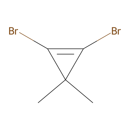 1,2-Dibromo-3,3-dimethylcyclopropene structure