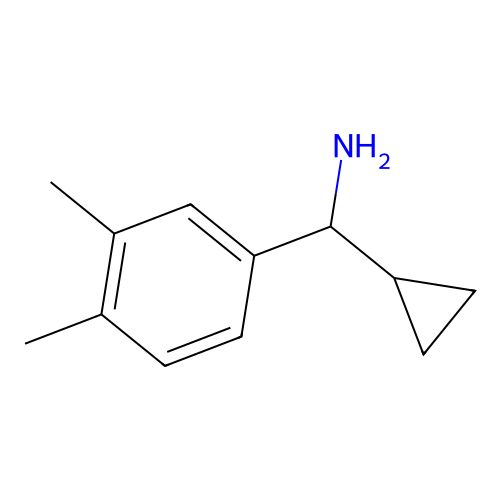 Cyclopropyl-(3,4-dimethylphenyl)methanamine structure
