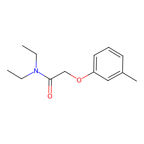 N,N-二乙基-2-(3-甲基苯氧基)乙酰胺 structure