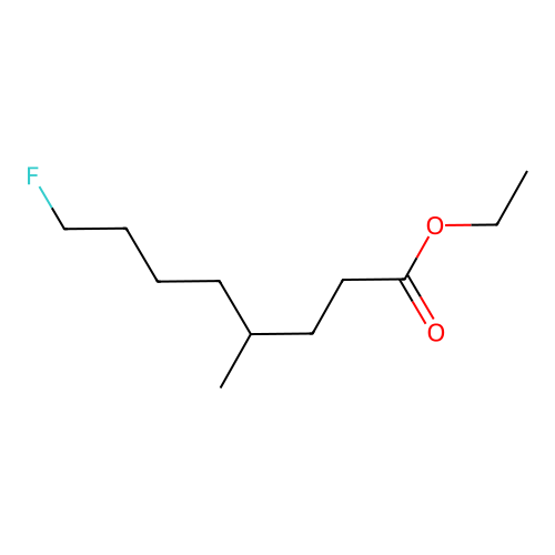 Ethyl 8-fluoro-4-methyloctanoate structure