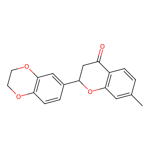 2-(2,3-Dihydrobenzo[b][1,4]dioxin-6-yl)-7-methylchroman-4-one structure