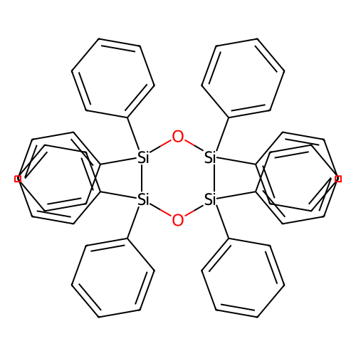 2,2,3,3,5,5,6,6-Octaphenyl-1,4,2,3,5,6-dioxatetrasilinane structure