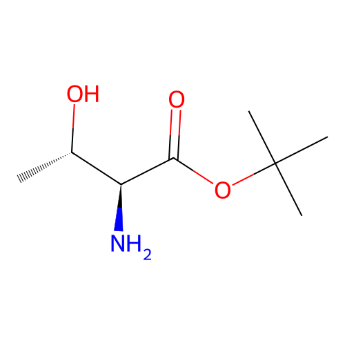 tert-butyl (2S,3S)-2-amino-3-hydroxybutanoate structure