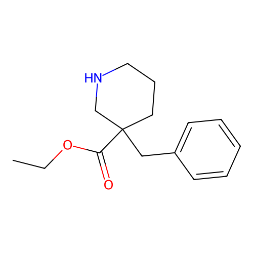 Ethyl 3-benzylpiperidine-3-carboxylate structure