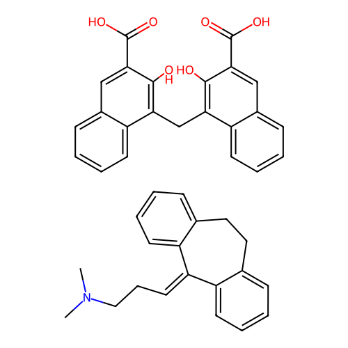 Amitriptyline embonate structure