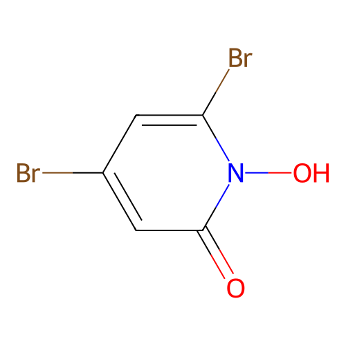 4,6-Dibromo-1-hydroxypyridin-2-one structure