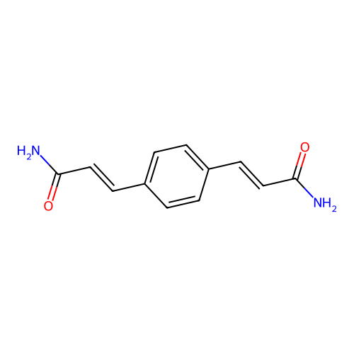 3-[4-(3-Amino-3-oxoprop-1-enyl)phenyl]prop-2-enamide structure