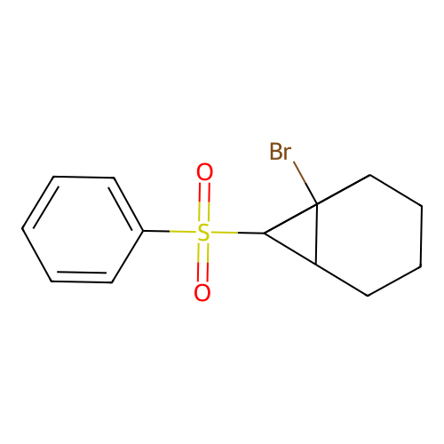 1-Bromo-7-(phenylsulfonyl)tricyclo[4.1.0.0(2,7)]heptane structure
