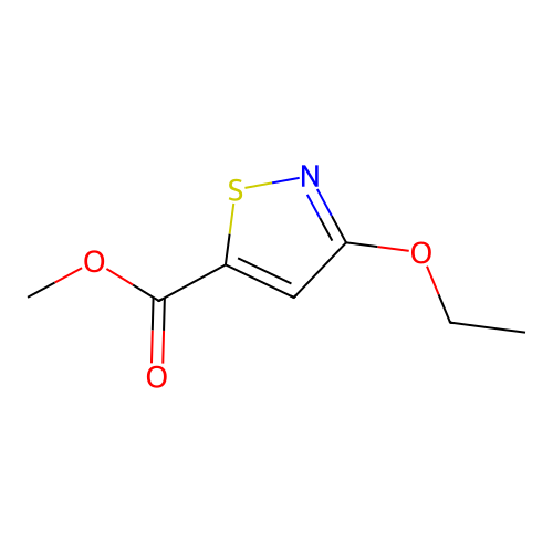 Methyl-3-ethoxyisothiazole-5-carboxylate structure