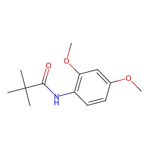 N-(2,4-dimethoxyphenyl)-2,2-dimethylpropanamide structure