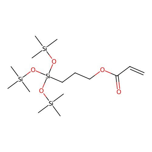 (3-Acryloxypropyl)tris(trimethylsiloxy)-silane structure