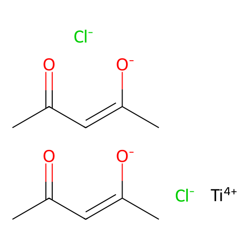 Dichlorobis(pentane-2,4-dionato-O,O')titanium structure