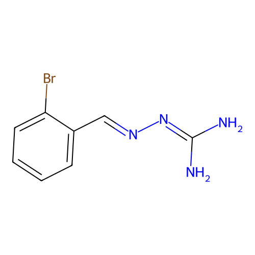 1-{[(2-Bromophenyl)methylidene]amino}guanidine structure