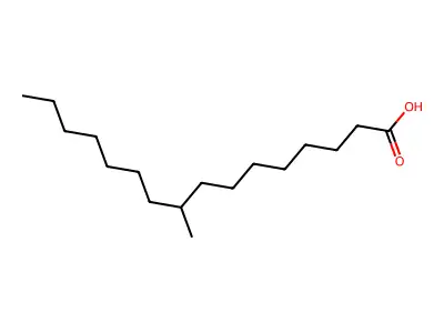 9-Methyl-hexadecanoic acid structure