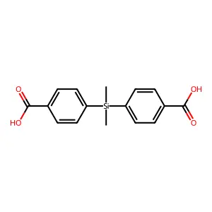 Bis(4-carboxyphenyl)dimethylsilane structure