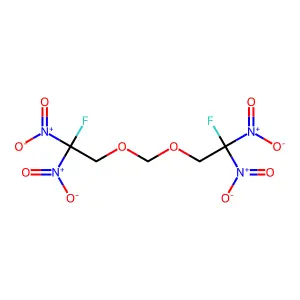 1,1'-[亚甲基双(氧基)]双[2-氟-2,2-二硝基乙烷] structure