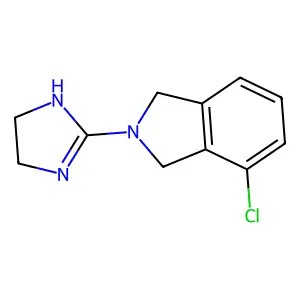 4-Chloro-2-(imidazolin-2-yl)isoindoline structure
