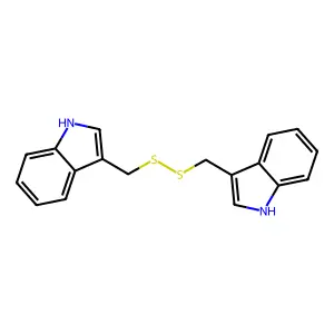 Indole, 3,3'-(dithiodimethylene)di- structure