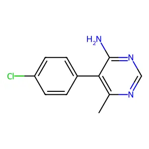 5-(4-Chlorophenyl)-6-methylpyrimidin-4-amine structure