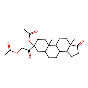 3-[(Acetyloxy)acetyl]-17-oxoandrostan-3-yl acetate structure
