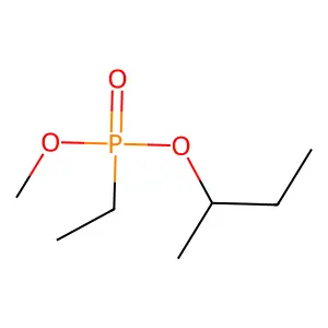 S-Butyl methyl ethylphosphonate structure