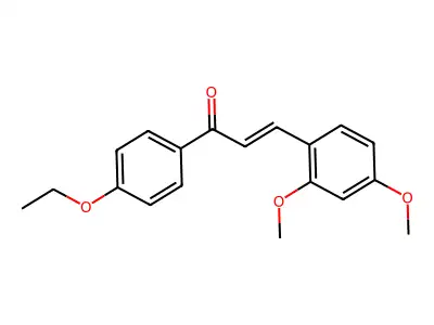 3-(2,4-Dimethoxyphenyl)-1-(4-ethoxyphenyl)prop-2-en-1-one structure