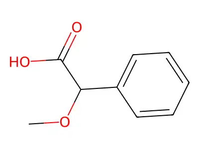 (+)-Methoxyphenylacetic acid structure