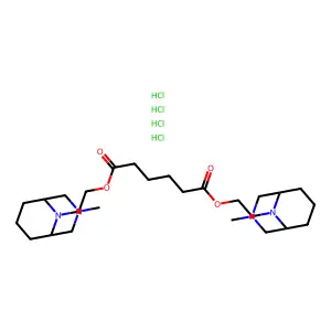 Adipic acid, bis(2-(3-methyl-3,9-diazabicyclo(3.3.1)non-9-yl)ethyl) ester, hydrochloride, hydrate (1:4:4) structure