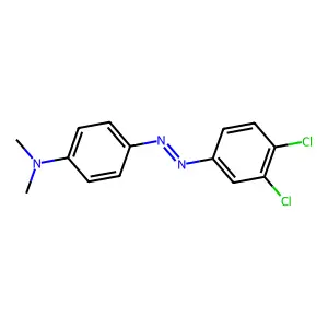 3',4'-Dichloro-4-dimethylaminoazobenzene structure