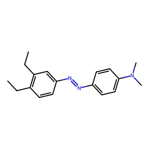 4-[(3,4-二乙基苯基)偶氮]-N,N-二甲基苯胺 structure