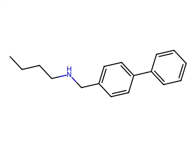 N-[(4-phenylphenyl)methyl]butan-1-amine structure