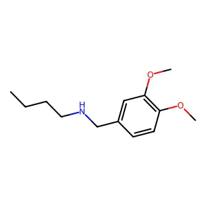 Butyl[(3,4-dimethoxyphenyl)methyl]amine structure
