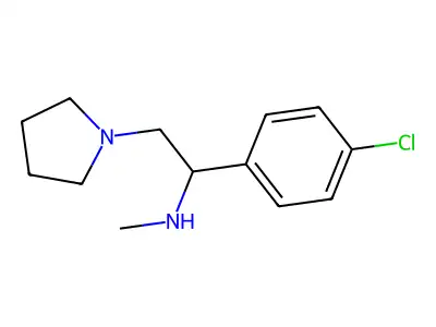 [1-(4-Chloro-phenyl)-2-pyrrolidin-1-yl-ethyl]-methyl-amine structure
