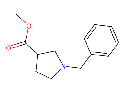 methyl (3S)-1-benzylpyrrolidine-3-carboxylate structure