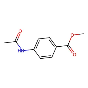 Methyl 4-(acetylamino)benzoate structure