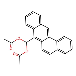 苯并(a)蒽-7-二甲醇二乙酸酯 structure