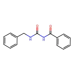 N-(benzylcarbamoyl)benzamide structure