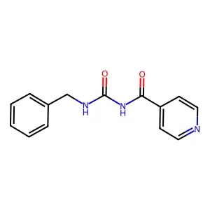 N-(benzylcarbamoyl)pyridine-4-carboxamide structure