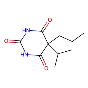 Barbituric acid, 5-isopropyl-5-propyl- structure