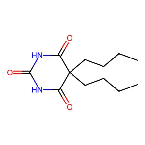 5,5-Dibutyl-2,4,6(1H,3H,5H)-pyrimidinetrione structure