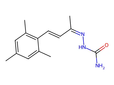 [(Z)-[(E)-4-(2,4,6-Trimethylphenyl)but-3-en-2-ylidene]amino]urea structure