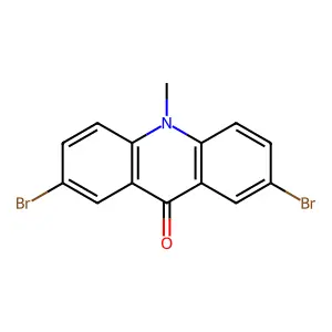 9(10H)-Acridinone, 2,7-dibromo-10-methyl- structure