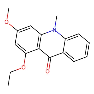 1-Ethoxy-3-methoxy-10-methylacridin-9-one structure