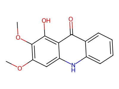 Xanthoxoline structure
