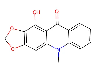 11-Hydroxy-5-methyl-[1,3]dioxolo[4,5-b]acridin-10-one structure
