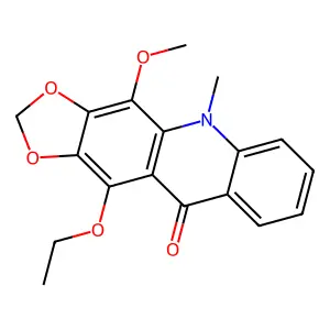 11-Ethoxy-4-methoxy-5-methyl-[1,3]dioxolo[4,5-b]acridin-10-one structure
