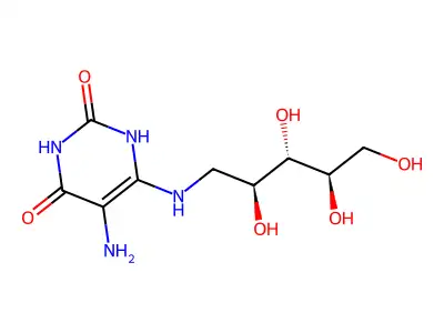 5-氨基-6-核糖胺基尿嘧啶 structure